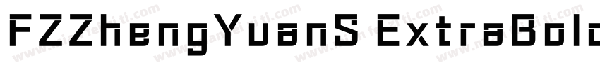 FZZhengYuanS ExtraBold字体转换